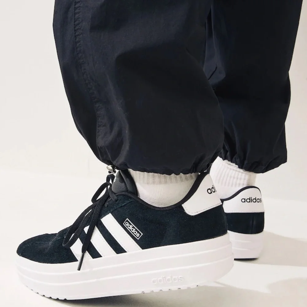 Adidas VL Court Bold Black and White Platform Sneakers - Picture 3 of 7